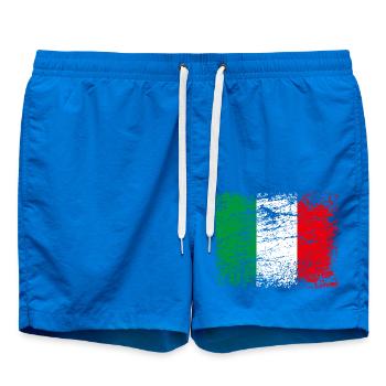 Italian flag in vintage style - Swim Trunks - cobalt blue - Front