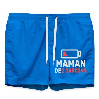 Maman de deux garçons - Short de bain - cobalt blue - Devant