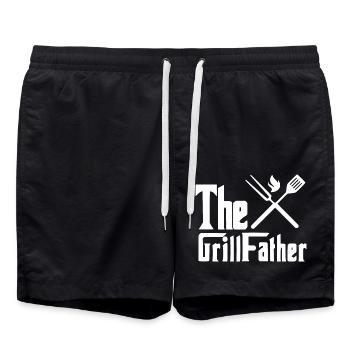 The Grillfather - Short de bain - noir - Devant - AI Model Male 185 light (185cm)