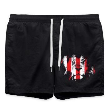 León, Fußballfans aus Bilbao - Badeshorts - Schwarz - Vorne - AI Model Male 185 light (185cm)