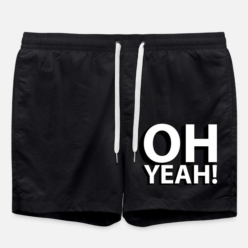 OH YES! - Swim Trunks - black