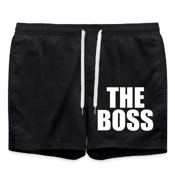 The boss - Badeshorts - Schwarz - Vorne - AI Model Male 185 light (185cm)