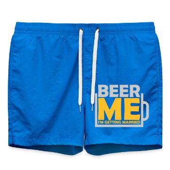 Beer Me Getting Married - Swim Trunks - cobalt blue - Front