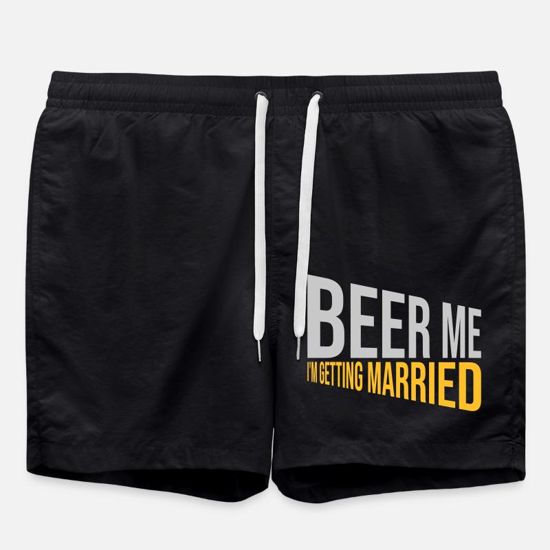 Beer Me Me marier - Short de bain - noir