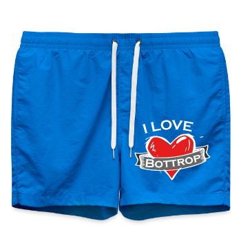 Bottrop - Ich liebe Stadtnamen in Tattoo Stil - Badeshorts - Cobalt blue - Vorne