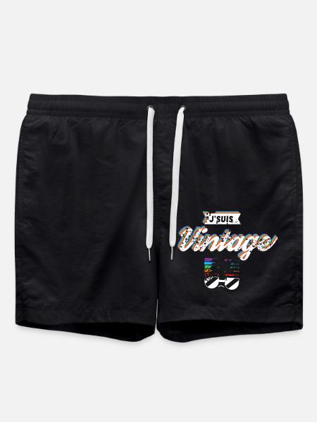 Je suis vintage - Short de bain - noir