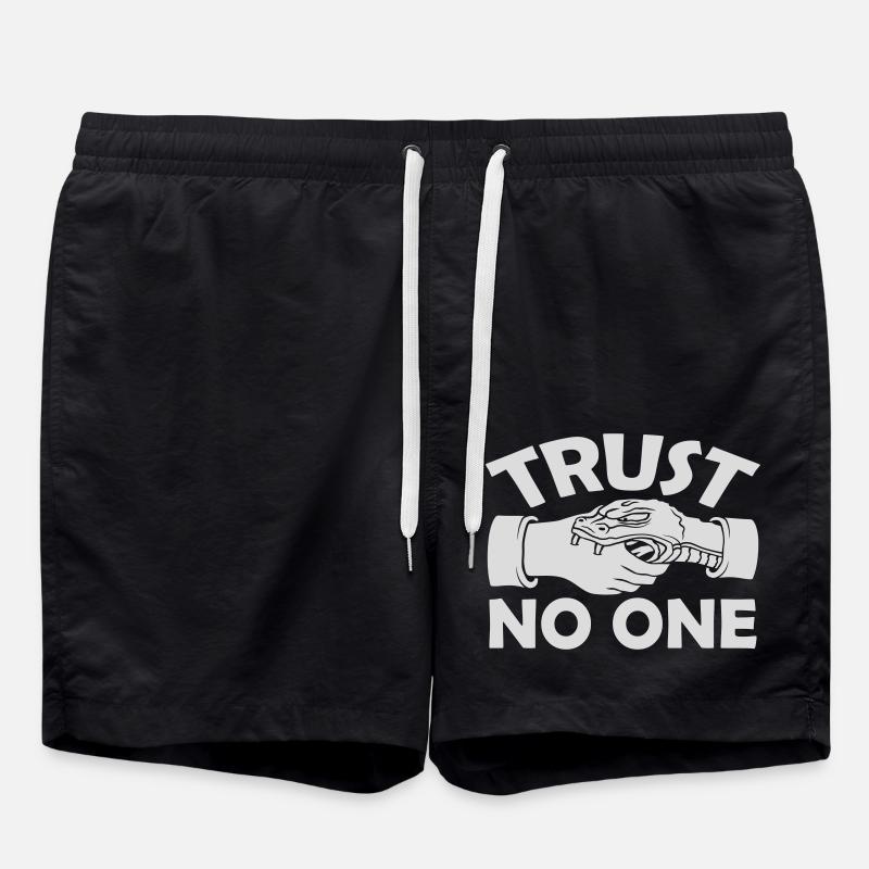 ne faites confiance à personne pour ne citer - Short de bain - noir