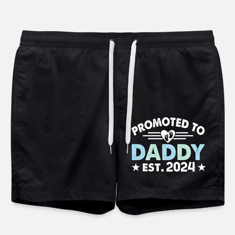 Papa sera 2024 - Short de bain - noir