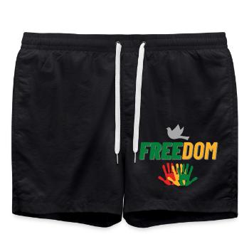 Liberté - Short de bain - noir - Devant - AI Model Male 185 light (185cm)