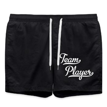 Team Player - Swim Trunks - black - Front - AI Model Male 185 light (185cm)