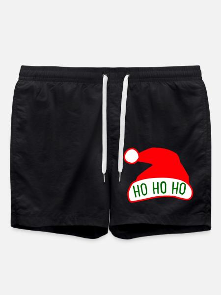 Ho Ho Ho - Swim Trunks - black