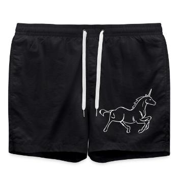Licorne 1 - Short de bain - noir - Devant - AI Model Male 185 light (185cm)