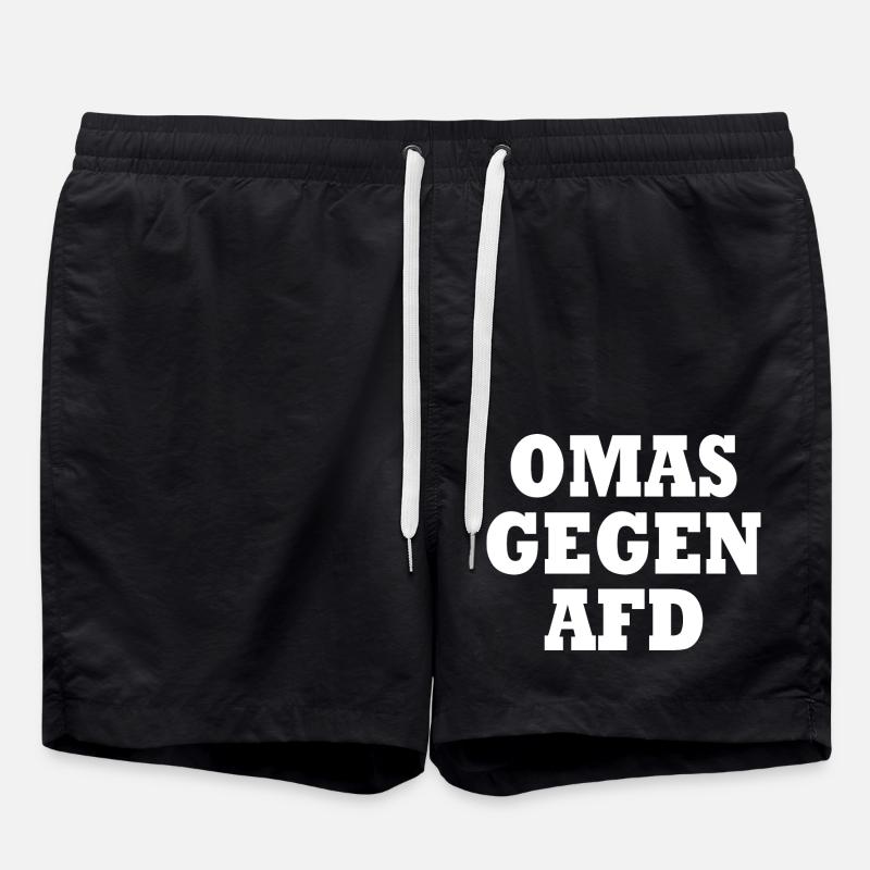 Grannies against afd - Swim Trunks - black