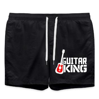 Guitar King Guitars Playing Guitarist King Music - Swim Trunks - black - Front - AI Model Male 185 light (185cm)