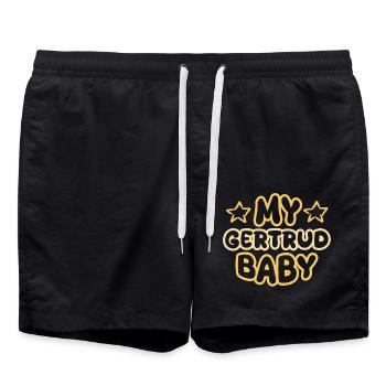 Gertrud - Short de bain - noir - Devant - AI Model Male 185 light (185cm)