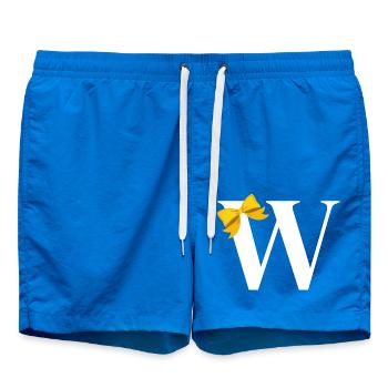 Lettre w nœud jaune - Short de bain - cobalt blue - Devant