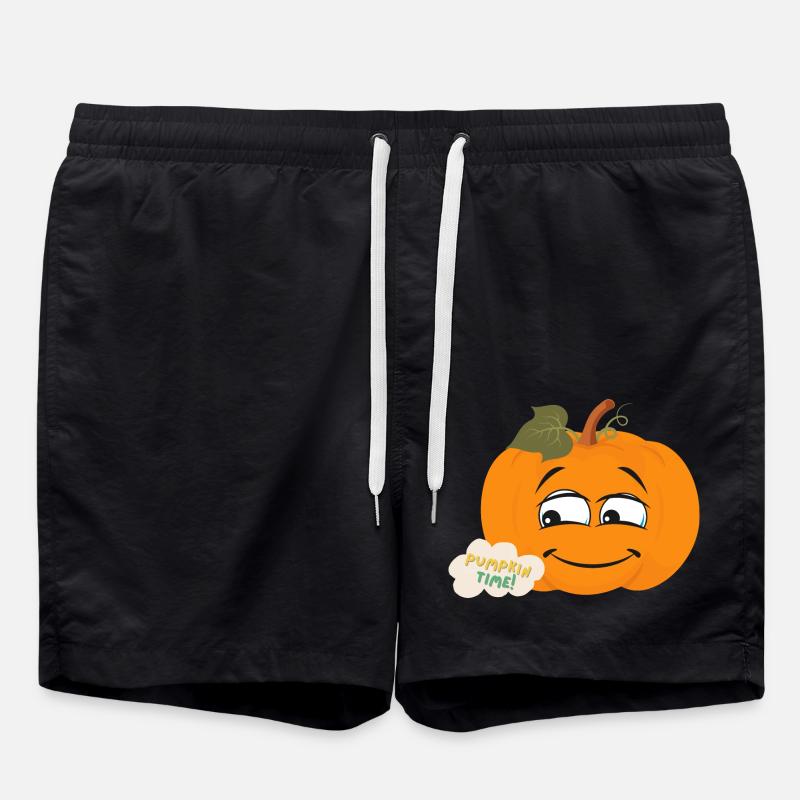 Pumpkin Time - Badeshorts - Schwarz