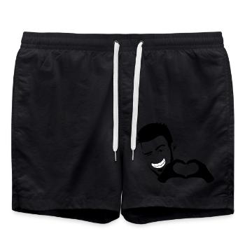 Stefan Herz - Short de bain - noir - Devant - AI Model Male 185 light (185cm)