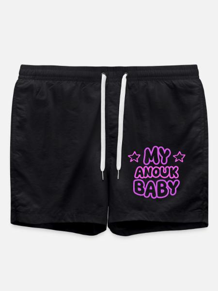 First name Anouk - Swim Trunks - black