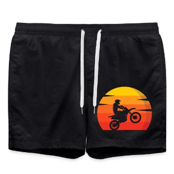 Motocross MX Supercross Enduro Dirt Bike - Short de bain - noir - Devant - AI Model Male 185 light (185cm)