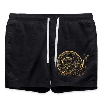 Escargot - Short de bain - noir - Devant - AI Model Male 185 light (185cm)