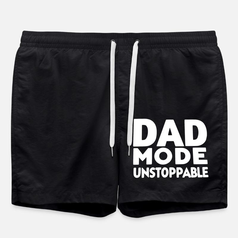 Mode papa imparable - Short de bain - noir