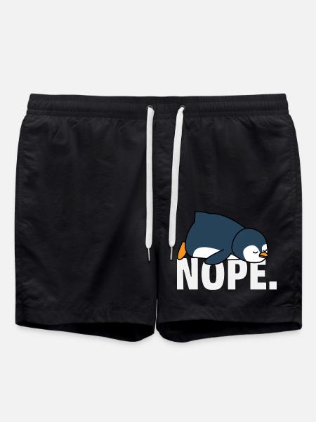 Penguin - Swim Trunks - black