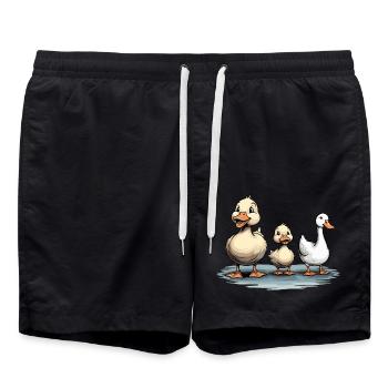 ENTEN UND GANS - Badeshorts - Schwarz - Vorne - AI Model Male 185 light (185cm)