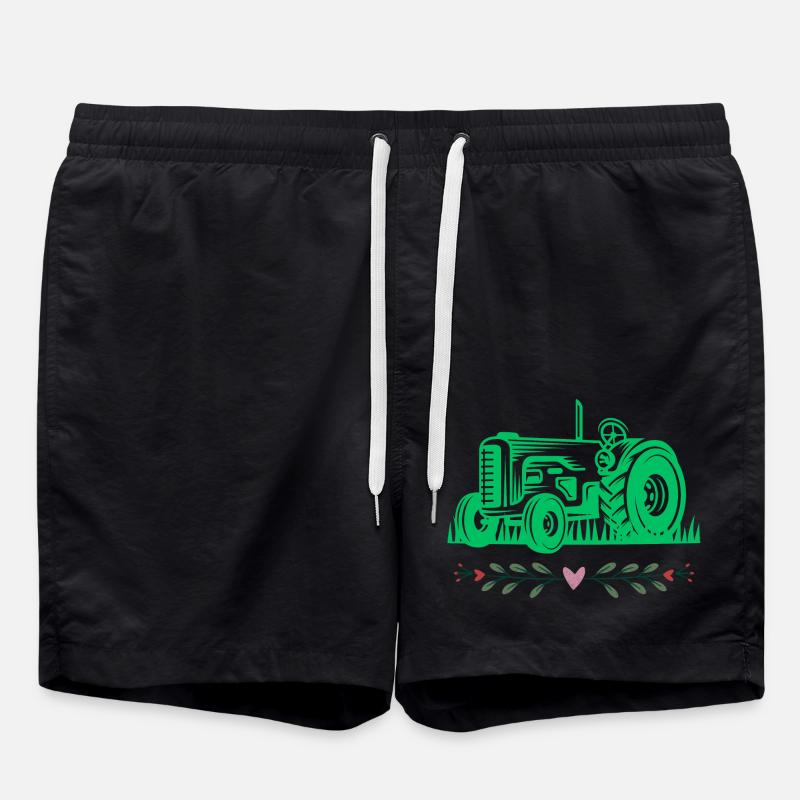 Traktor / Traktor / Traktor - Badeshorts - Schwarz