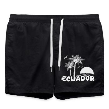 Strand Ecuador - Badeshorts - Schwarz - Vorne - AI Model Male 185 light (185cm)