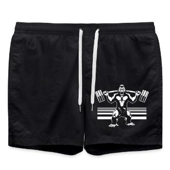 Gorilla - Badeshorts - Schwarz - Vorne - AI Model Male 185 light (185cm)