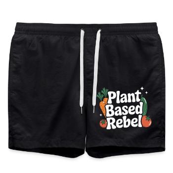 Végétarien Végétalien Végétarien Végétarien - Short de bain - noir - Devant - AI Model Male 185 light (185cm)