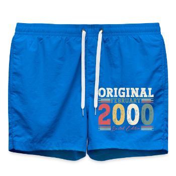25ème anniversaire cadeau mari Original février 2000 - Short de bain - cobalt blue - Devant