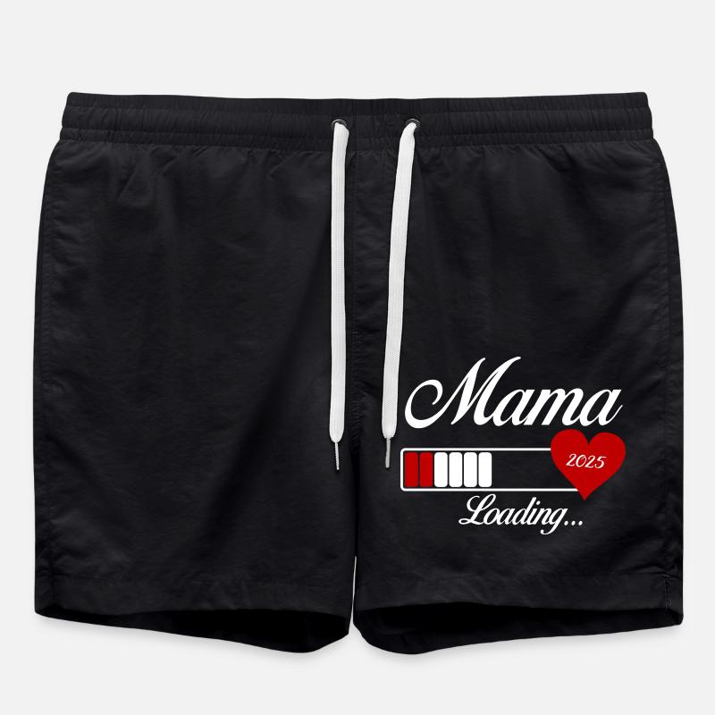 mama loading 2025 - Badeshorts - Schwarz