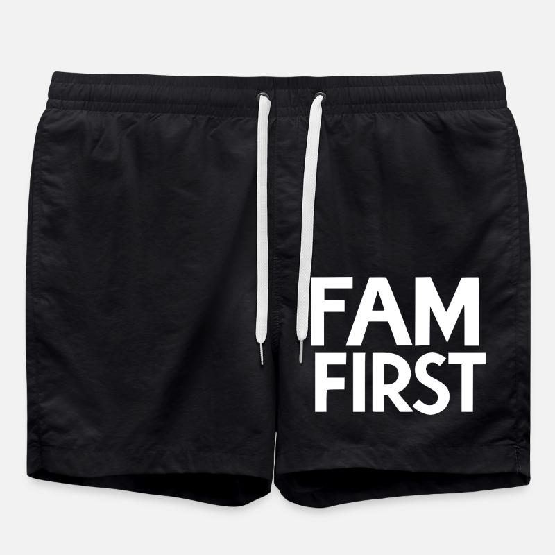 Fam First - Short de bain - noir