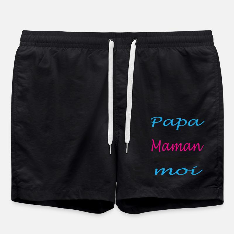Dad plus Mom - Swim Trunks - black