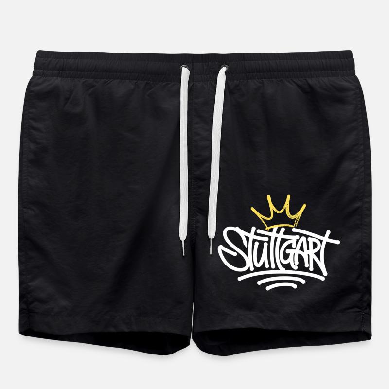 Stuttgart Graffiti - Swim Trunks - black
