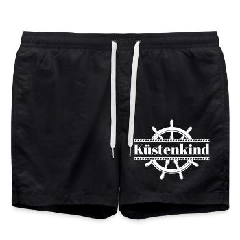 küstenkind2 Plan de travail 1 - Short de bain - noir - Devant - AI Model Male 185 light (185cm)