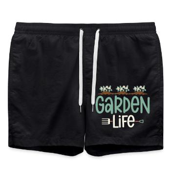 Garden Life Botanical Gardening - Badeshorts - Schwarz - Vorne - AI Model Male 185 light (185cm)