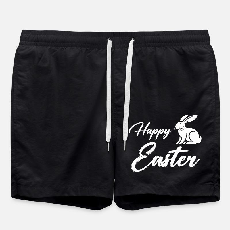 Lapin Joyeuses Pâques - Short de bain - noir