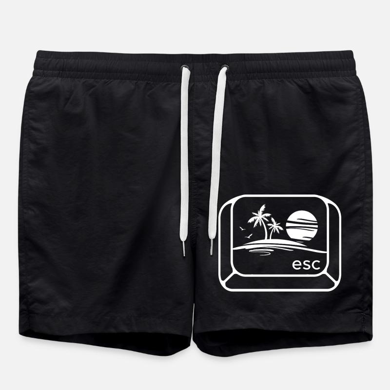 ESC Urlaub - Badeshorts - Schwarz