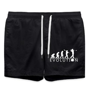 Evolution Of Golf - Swim Trunks - black - Front - AI Model Male 185 light (185cm)