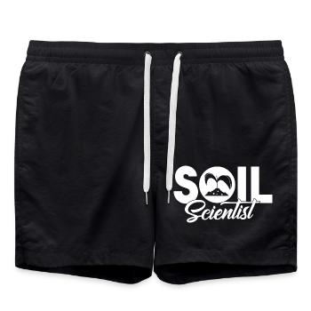 Soil Scientist I am A Soil Scientist - Swim Trunks - black - Front - AI Model Male 185 light (185cm)