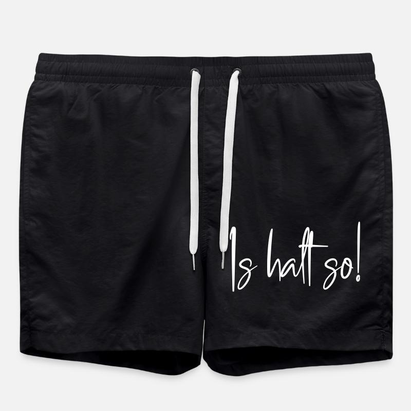 Is halt so! - Badeshorts - Schwarz