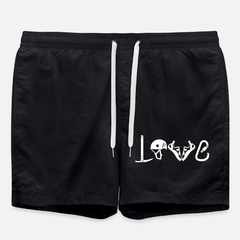 Love Climbing - Swim Trunks - black