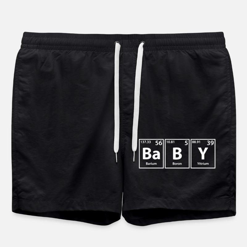 Baby Shirt - Swim Trunks - black