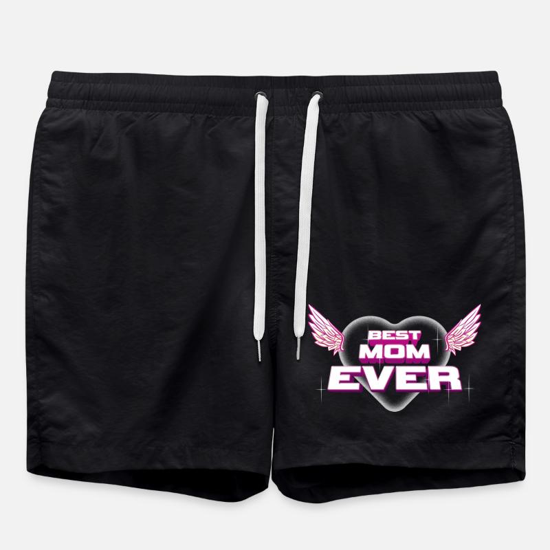 Best Mom Ever - Swim Trunks - black