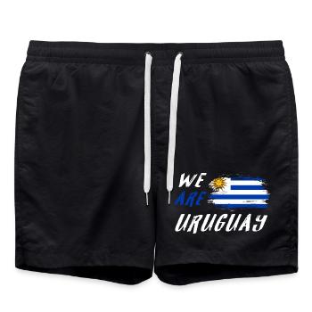 We are Uruguay - Swim Trunks - black - Front - AI Model Male 185 light (185cm)