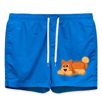Cat Baker Bread Baking - Swim Trunks - cobalt blue - Front
