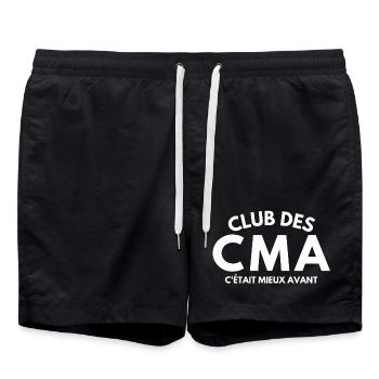 Rentner, früher war es besser, Senioren - Badeshorts - Schwarz - Vorne - AI Model Male 185 light (185cm)